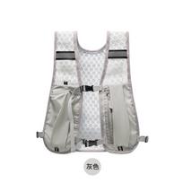 Ultralight Breathable Hydration Vest  Reflective Safety Running Vest for Men Women Adjustable Cycling Hiking Marathon Backpack pilka spalva