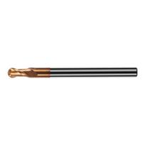 Heavy Duty Corrosion Resistant Ball Nose End Mill 2 Flutes HRC55 Hardness Fit for High Speed Steel Cast Iron Machining