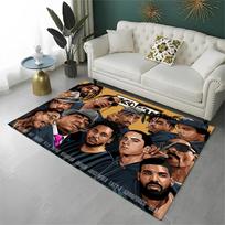 Raperis Eminem Tupac 2pac Hip Hop Rap Dievas Kilimas Kilimėlis Žaidimų Kambariui Miegamajam Svetainei Sofai Namų Dekoras, Vaikų Plotas Kilimas Neslystantis 40x60cm gray