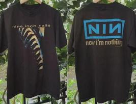 Vintage Graphic Nine Inch Nails Now I’m Nothing TShirt Unisex S5XL Unisex T-Shirt L gray
