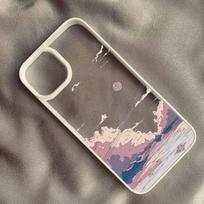 Japan Anime House Scenery Fuji Mountain Hand Painted Phone Case For iPhone 14 15 Pro Max 13 12 11 XR XS SE20 7 8Plus Hard Cover iPhone XS MAX gray
