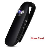Full HD 1080P tvirtinamas dviračio įrašymo įrenginys, nešiojama teisėsaugos kūno kamera su judesio aktyvuojamu ciklišku įrašymu None Card juoda