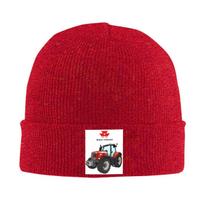 Massey Ferguson Tractor Red Tractor Warm Knitted Cap Winter Knit Bonnet Hat Skullies Beanies Hip Hop Caps for Unisex One Size gray