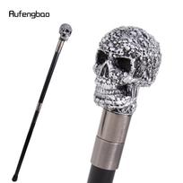 White Small Skull Head Walking Cane Fashion Cane Decorative Cane Halloween for Cosplay Parties, for Cosplay & Party 93cm VariantValue