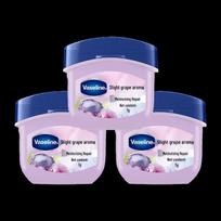 Vaseline Classic Intensive Care Moisturizing Lip Balm, Grape Scent, 3-Pack blue