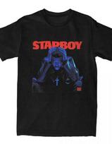 Novelty The Weeknd Starboy Music T Shirt Men Women Cotton Tees Shirt Gift I S blue