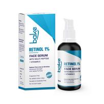 Bake 1% Retinol Face Serum With Multi Peptides For Aging,Reduces Fine Lines & Wrinkles | Advanced Strength Serum | 30Ml (30.00 Ml, 1% Retinol) white
