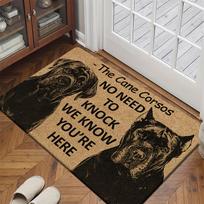 Cane Corso Dog Print Floor Mat - Machine Washable, Non-Slip Polyester Mat for Entryway,  Bathroom, Kitchen & Laundry Room 40X60CM