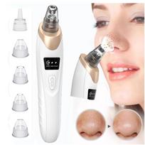 Electric Blackhead Remover Vacuum Strong Adjustable Suction Deep Pore Cleansing Tool for Oily Dry Skin one set beige