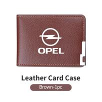 PU Litchee Pattern Card Holder Casual Men Coin Purse Small Wallet For Opel Astra H G J Insignia Corsa Zafira Meriva Mokka Pv9 brown
