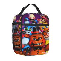Insulated Lunch Boxes FNAF At Freddys Accessories Lunch Container Causal Cooler Thermal Bento Box For School One Size black