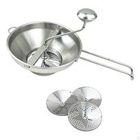 Stainless Steel Food Mill Versatile Potato Ricer Long-Lasting for Home Cooks Vegetable Chopper a gray