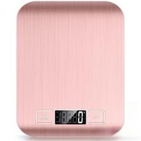 10kg Kitchen Scale,Digital Kitchen Scale with Tare Function, Electronic Coffee Brewing Scale, LCD Display Stainless Steel Screen 10Kg rožinė