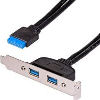 Akyga ATX korpuso lizdo plokštelė su 2 × USB 3.0 jungtimis (AK-CA-47)