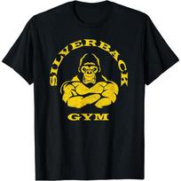 RWRAPS Silverback Gorilla Gym Apparel Powerlifting, Strongman T-Shirt S juoda