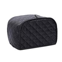 Toaster Cover, 2/4 Slice Wide Slot Toaster Dust Cover Washable Dustproof Toaster Oven Cover for Cuisinart Kitchenaid Bread Cover 4 Slice juoda