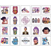 20 vnt./rinkinys Kpop Demono Medžiotojai Laikini Tatuiruotės Lipdukai Mielas Animacinis Dizainas Vandeniu Perkeliami Tatuiruotės Lipdukai Juokingos Vakarėlio Dovanos