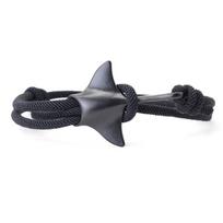 Noter New Fashion Marine Animals Manta Bracelet For Men Handmade Adjustable Double Layer Cord Chain Braclet Surfing Braslet juoda