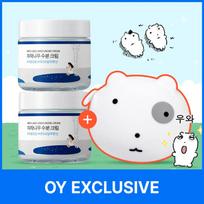 [NUNMEONGI EDITION] ROUND LAB Birch Juice Moisturizing Cream 80ml Double Pack (+Soft Pouch) Cream 80ml Double Pack white