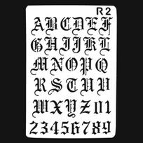 Raidžių skaičiai „pasidaryk pats“ sienų tapyba Dekoratyvinis trafaretinis įspaudimo šablonas gray