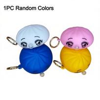 Glitter Dumplings Squeeze Blow Bubbles Soft Stress Relief Sensory Ball Fidget Slow Resilience Steamed Bun Squeeze Pinch Le blue