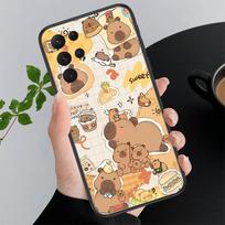 Phone Case For Samsung A17 A55 A16 A56 A35 A15 A53 A54 A33 A34 A25 A05S A52 A52S A07 A26 A06 Cute Fun capybara A15 white