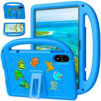 Portable Kids Cartoon Tablet Cases For Samsung Tab A9 Plus and Xiaomi Poco Pad M1 7/7Pro Redmi Pad 2 Pro SE Cover Fundas Shockproof EVA+PC Stand Poco Pad M1 12.1" šviesiai mėlyna spalva
