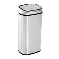 Sensor Trash Can 68L Automatic Trash Can with Motion Sensor, Waterproof Waste Bin for Office, Bedroom, Kitchen Stainless Steel Silver 40.5 x 29.5 x 78 cm