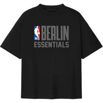 Fear of God Essentials NBA Berlin 90s Fit Tee Black Unisex Tops 125EU264201F L gray