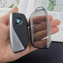 BMW X5 Key Case 2023-2026 Model X5L Ultra-Thin Transparent Full Coverage Interior Protection Shell black
