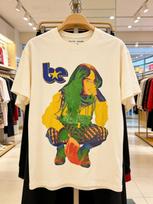 2026 Billie Eilish Color Crouching Portrait Printed Casual for Men and Women Loose XL yellow