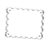 Acrylic with Lace Trim and Magnetic Backing for Wall Display One Size white