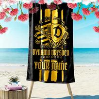 Individualus vardas SG Dynamo Dresden spausdintas paplūdimio rankšluostis, didelis minkštas greitai džiūstantis rankšluostis paplūdimiui, stovyklavimui, plaukimui_xia 80cmx160cm(31x63inch)