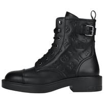 LOUIS VUITTON Citizen Calfskin Short Combat Boots Women's Black 1ADAY2 40 juoda