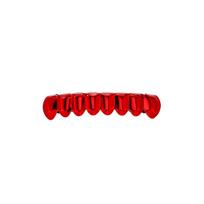 1Pcs/Set Halloween Jewelry Red Mirror Hip Hop Grillz Set Y2K Party Cosplay Teeth  Halloween Bottom red
