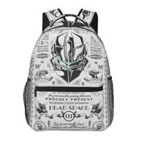 Game Dead Space Don't Believe The Lies Printed Backpacks Boys Girls Bookbag Children School Bags Laptop Rucksack Shoulder Bag One Size gray