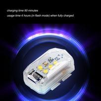 Drone Strobe Light for Mini 4 Pro for Air 3 RC Drones Accessory Night Flight FAA Anti Collision Rechargable Led Lamp blue