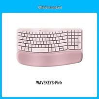 Logitech Wave Keys Wireless Ergonomic Keyboard rožinė