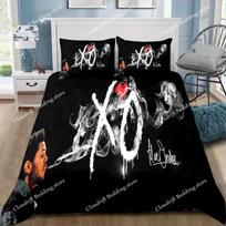 Singer XO The Weeknd Bedding Sets Exquisite Bed Supplies Set Duvet Cover Bed Comforter Set Bedding Set Children Birthday Gift026 135x200cm gray