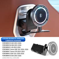 Galinės sėdynės magnetinis laikiklis telefono laikikliui Laikiklio apdaila Automobilinis laikiklis BMW X3 X5 X6 5 serijai 7 serijai 2025 G45 IX i5 G60 G05 G06 G61 1pc wireless charger