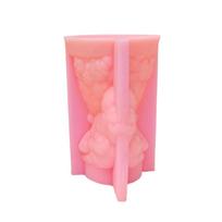 Kūrybinė kaukolės ožkos žvakių forma amatų reikmenims, aukštai temperatūrai atsparus, tvirtas silikonas, skirtas lengvai išardyti pink