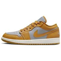 Air Jordan 1 Low Chutney Women Sneakers Yellow Cement-Grey Sail DC0774-020 41 gray