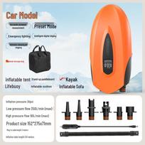 Portable Inflatable Air Pump for Kayaks, Tents, Air Beds, Paddle Boards, Surfboards, SUPs orange