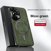 For Honor 400 400 Pro  leather full-cover magnetic waterproof shockproof fingerprint phone case Honor 400 Pro Global žalia
