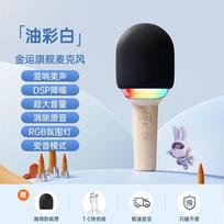 Jinyun L8 AI Wireless Karaoke Microphone CN plug (adapter included) (CN version) smėlio spalvos