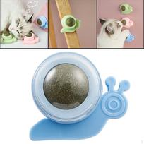 Interactive Catnip Ball Toy ,Cleaning ,W/ Lid Edible Licking Balls ,Cats Toys for Kitten Kitty mėlyna