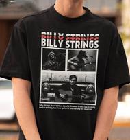 Billy Strings Vintage Short Sleeve Unisex T-shirt Black Cotton All Sizes BO1072 Unisex T-Shirt M gray