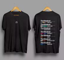 The Weeknd T-Shirt All Album Shirt Gift For Fan All Size Unisex T-Shirt XXXL black