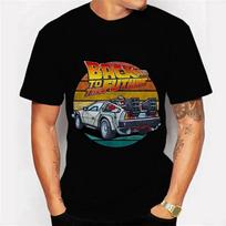 T Shirt for Men Back To The Future Print Men's Brand Tshirts Fashion T-shirt Casual Men Clothing Tops Tee T Shirt Homme Camis... S įvairiaspalvis