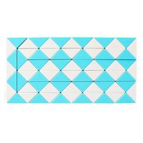 QIYI 72 Segments Magic Rule Snake Cube Variety Diy Elastic Changed Popular Twist Transformable Kid Puzzle Toy For Children blue